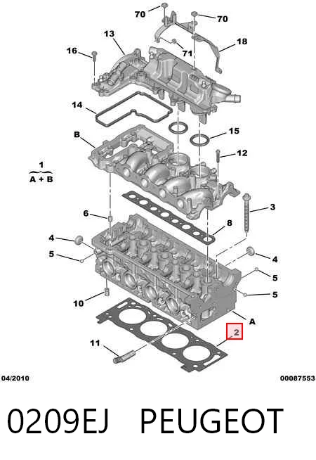 Прокладка ГБЦ Britpart LR017303G ціна, від 21.49 USD