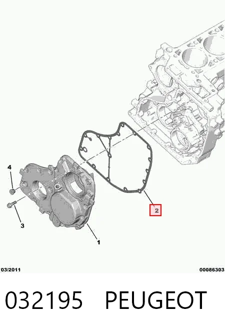 Прокладка передньої кришки двигуна Iveco 504082437 ціна, від 12.48 USD
