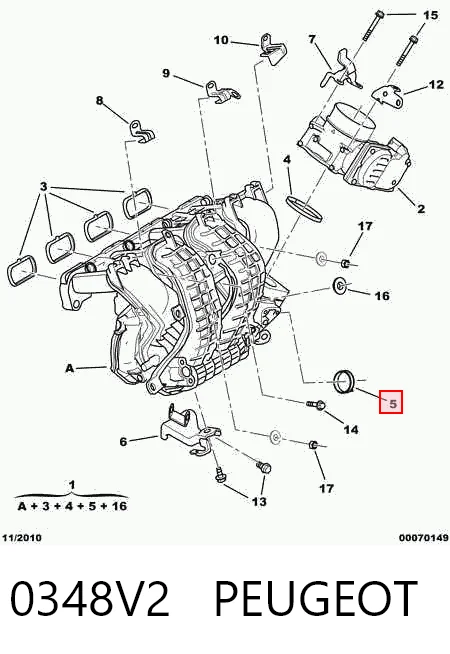 Прокладка впускного колектора Mitsubishi Lancer X седан (CY_A, CZ_A) (2007 - 2026) ціна, від 11.22 USD