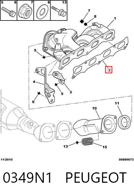 Прокладка випускного колектора Fiat/Alfa/Lancia K1555A185 ціна, від 7.07 USD
