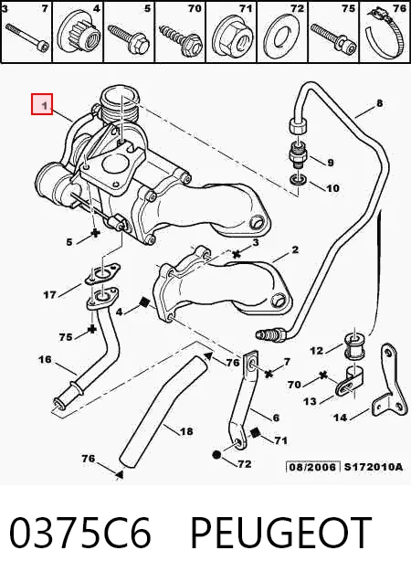 Купити Турбіна Peugeot 306  7A