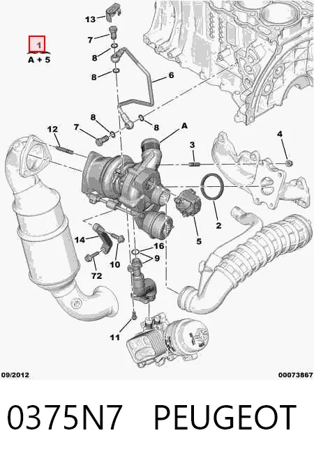 0375N7 Peugeot/Citroen Турбонаддув