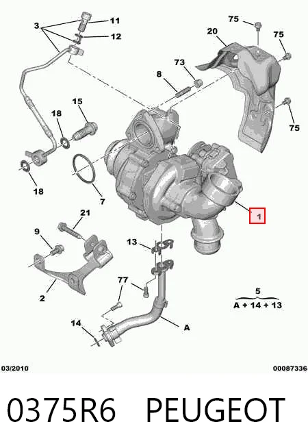 Турбіна MHI 4947701013 ціна, від 1079.81 USD