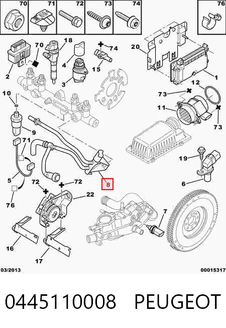 Форсунка паливна Fiat/Alfa/Lancia 9456182480 ціна, від 33.75 USD