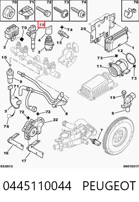 Паливні форсунки 9456182480 Fiat/Alfa/Lancia