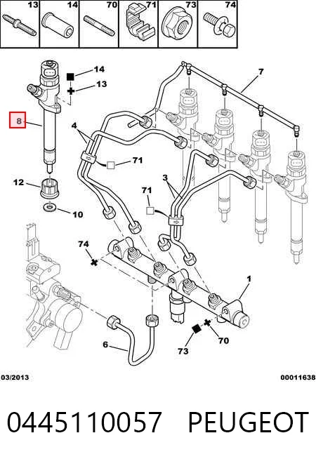 Купити 445110057 Bosch Форсунка дизельна в зборі, розпилювач + тримач