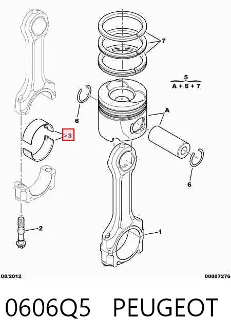 Шатунні вклалиші колінвала STD SM 431106004 ціна, від 98.52 USD