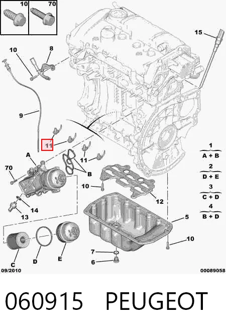 060915 Peugeot/Citroen Масляний насос двигуна