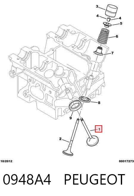 Купити V991773 BGA Клапан впускний