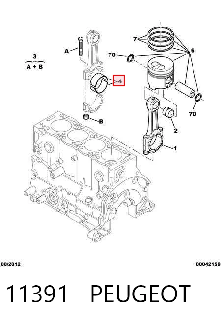 11391 Peugeot/Citroen Підшипник шатуна