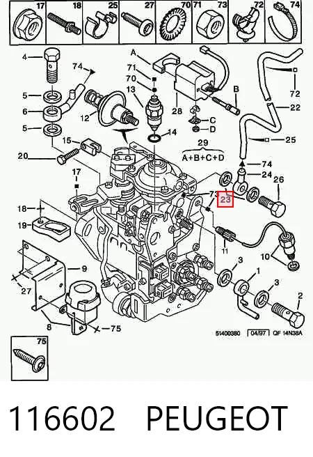 0000127246 Renault (RVI) Ущільнювальне кільце, універсальне