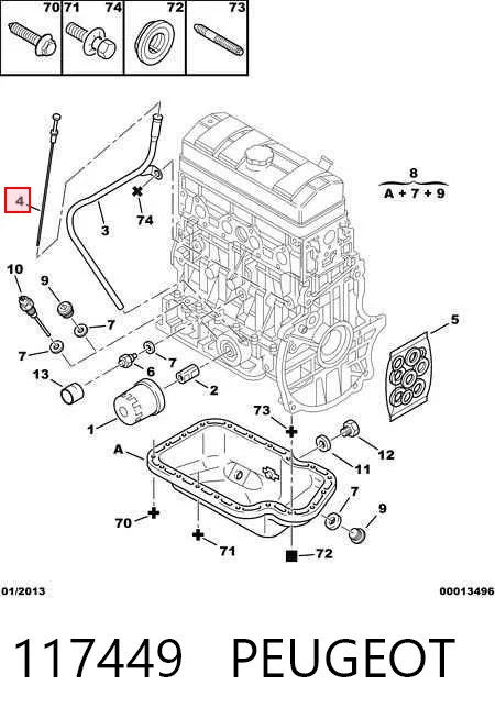 117449 Peugeot/Citroen Покажчик рівня масла