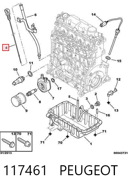 117461 Peugeot/Citroen Покажчик рівня масла