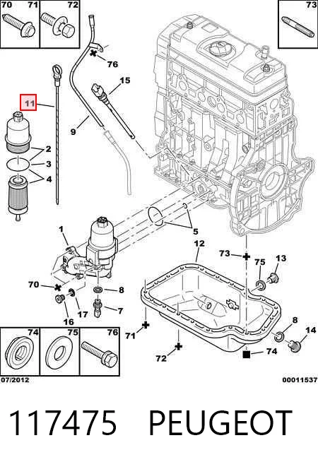 117475 Peugeot/Citroen Покажчик рівня масла