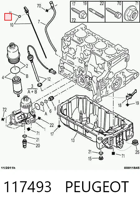 117493 Peugeot/Citroen Покажчик рівня масла