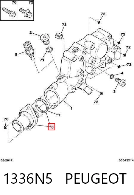 1336N5 Peugeot/Citroen Авто термостат