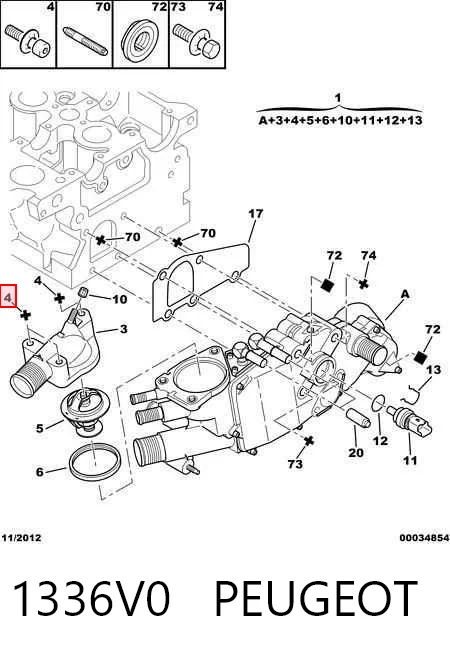 Купити 670150 Maxgear Термостат в корпусі