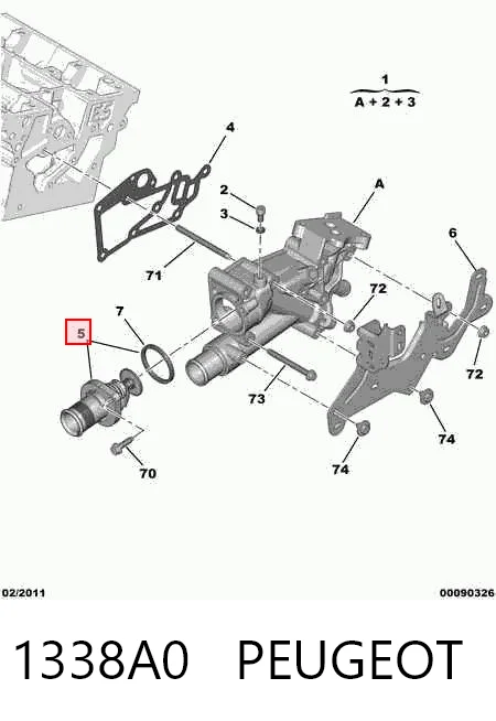 1338A0 Peugeot/Citroen Авто термостат