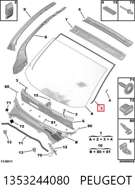 Ущільнювач лобового скла Fiat Fiorino фургон (225) (2008 - 2026) ціна, від 16.05 USD