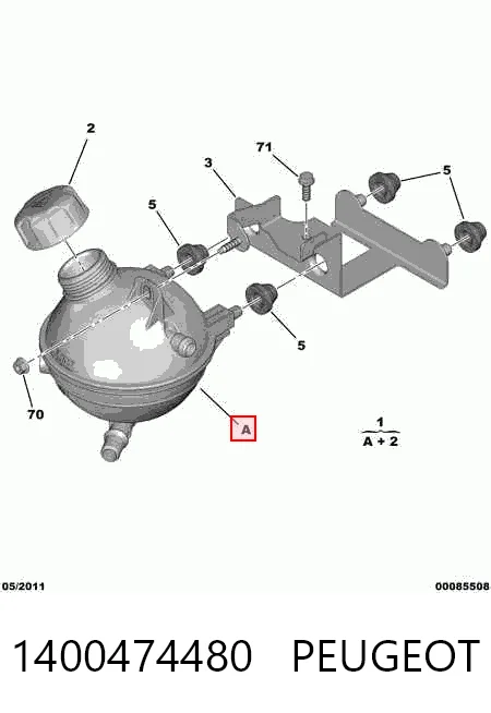Бачок системи охолодження 2397ZB1 Polcar