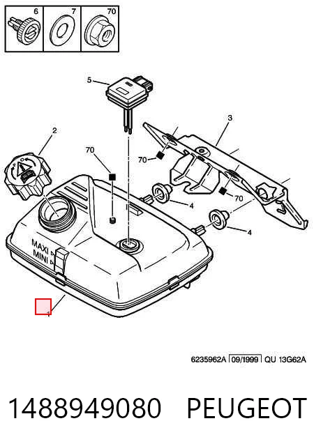Бачок системи охолодження 2380ZB2 Polcar