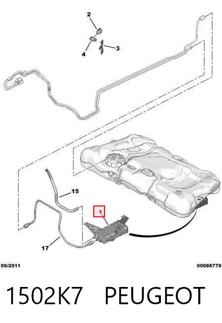 Адсорбер парів палива Citroen C5 3 RD