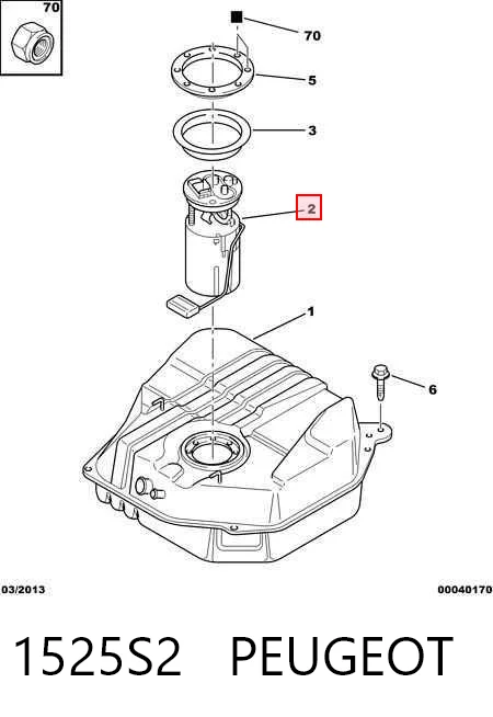 Бензонасос 6281713 Opel