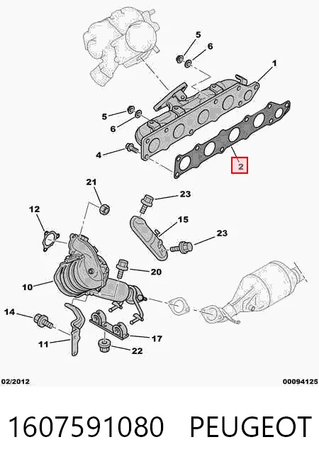 Прокладка колектора на Mitsubishi Outlander II XL CWW