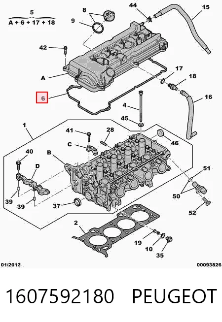  Прокладка клапанної кришки Mitsubishi Colt 7