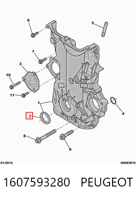 Купити Сальник коленвалу Smart FORTWO  451