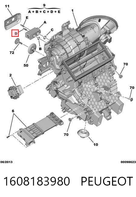 Клапан розширювальний Delphi CB1002V