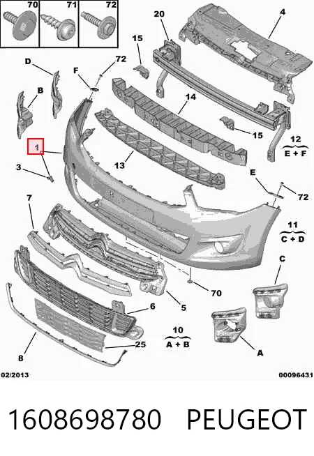 PLR5189681 Plrsolutions Бампер передній в зборі