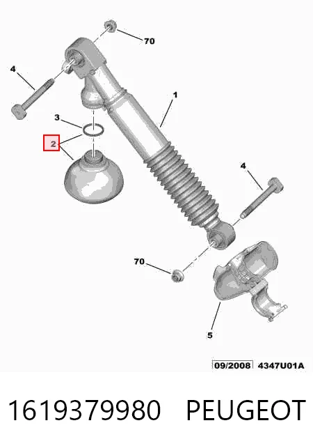 63648 GKN-Spidan Гидроакумулятор системи амортизації, задній