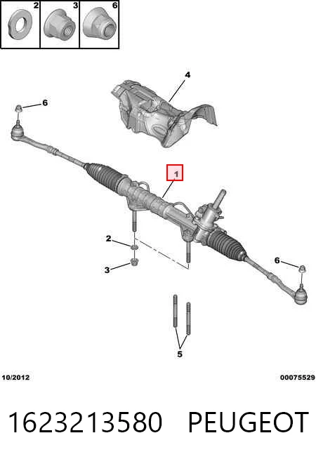 1623213580 Peugeot/Citroen Рейковий рульовий механізм