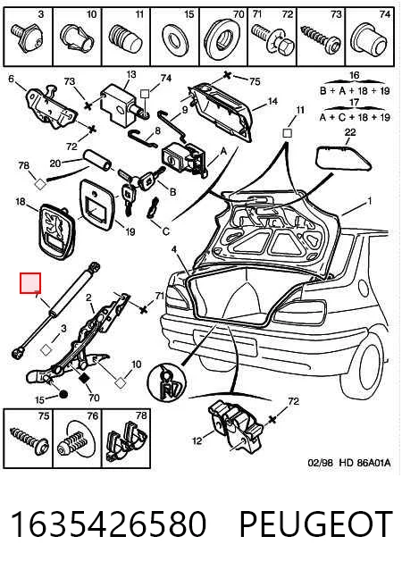 Купити GS0321 Magneti Marelli Амортизатор двері багажника