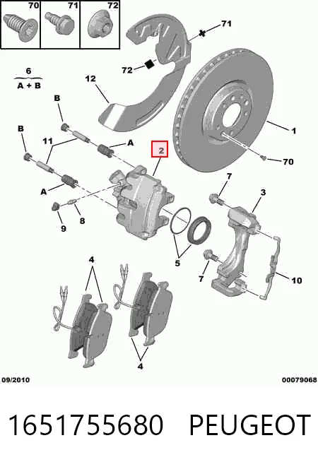 Купити 31381551 Volvo Супорт гальмівний передній лівий
