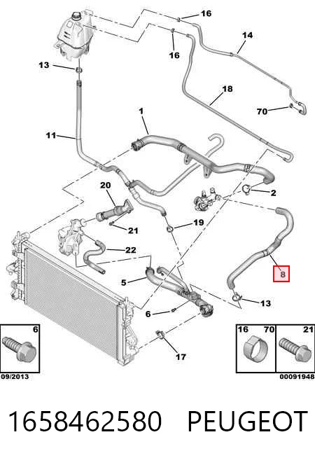 Шланг (патрубок) термостата Mercedes A6555060035 ціна, від 31.53 USD