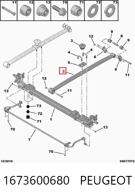 Купити 1351268080 Fiat/Alfa/Lancia Ресори задні (пружини задньої підвіски)