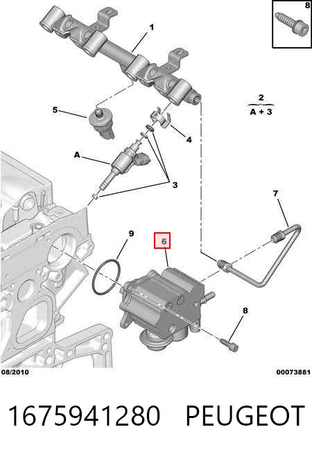 1675941280 Peugeot/Citroen Насос паливний високого тиску (ПНВТ)