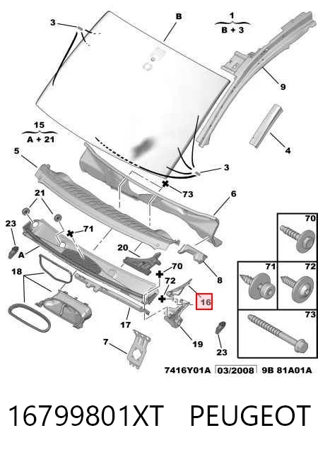 16799801XT Peugeot/Citroen