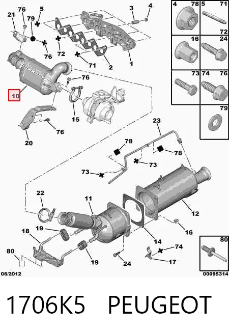 Купити Каталізатор Citroen C4 GRAND PICASSO I UA