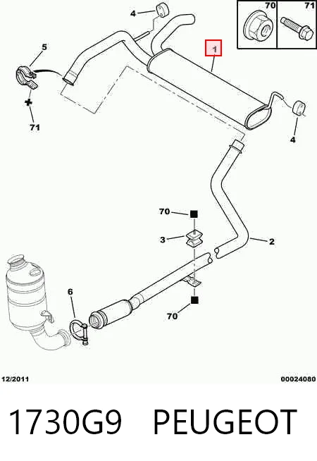 Вихлоп Polmostrow FP2044G32 ціна, від 52.08 USD