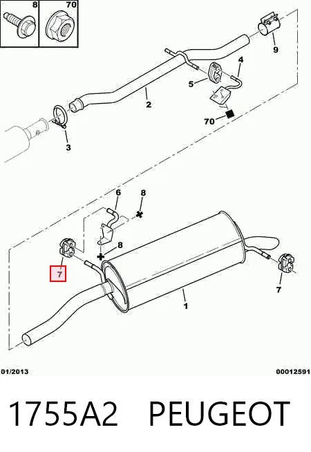 Купити Подушка глушника Peugeot Expert  VF