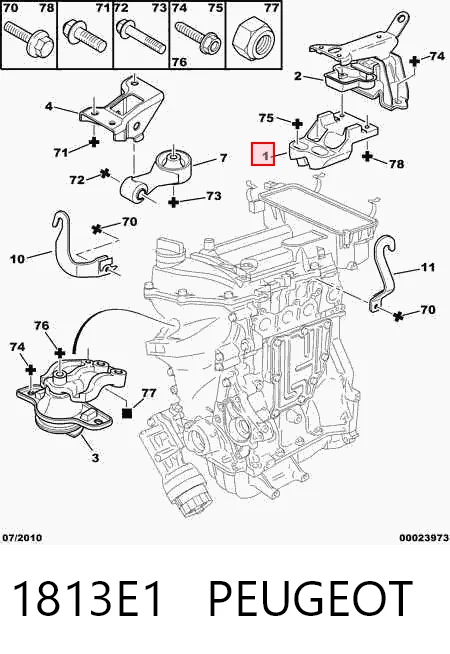 Ліва подушка двигуна Corteco 49402612 ціна, від 36.18 USD