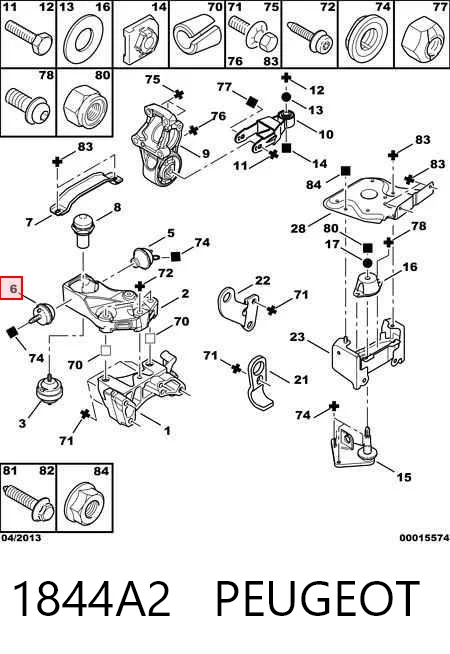 Купити 8589198 Iveco Подушка (опора) двигуна, права передня