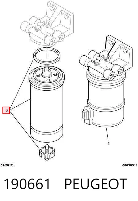 Паливний фільтр J931062 Case