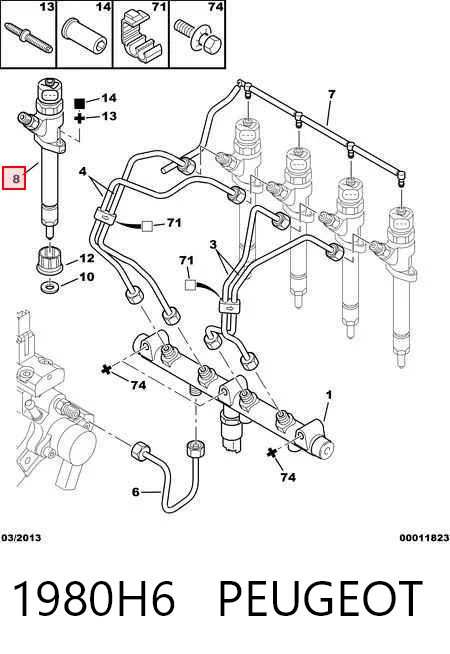 Форсунка паливна Bosch 986435014 ціна, від 85.68 USD