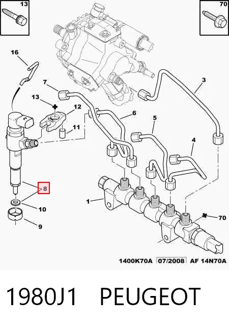 Паливні форсунки 5WS40516 Continental/Siemens
