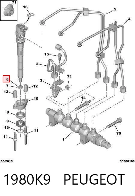 Паливні форсунки 986435150 Bosch