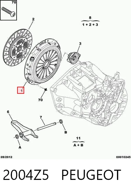 Купити 9637571280 Fiat/Alfa/Lancia Комплект зчеплення (диск, корзина, підшипник)